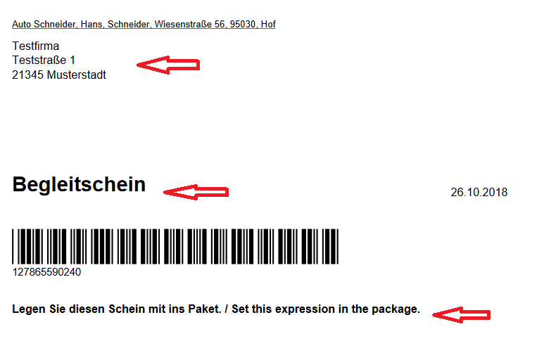 begleitschein