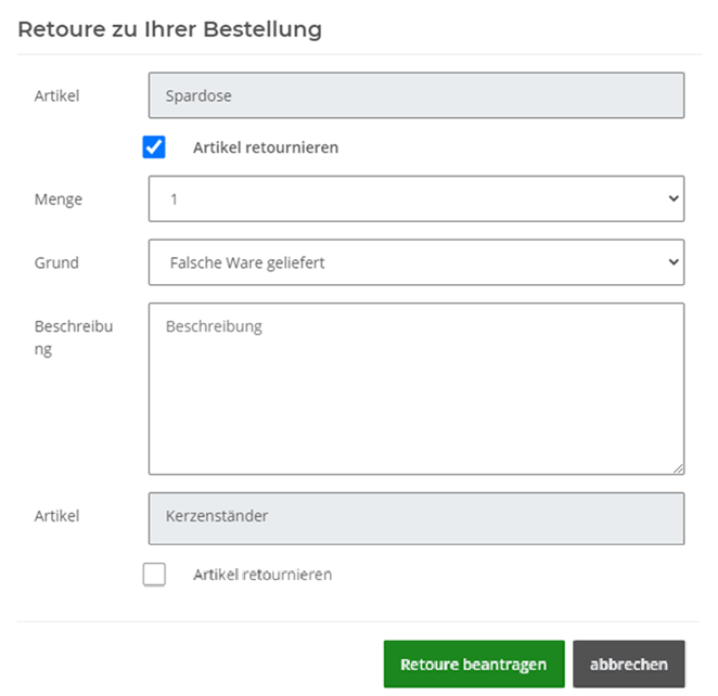 Neues Passwort setzen oder generieren