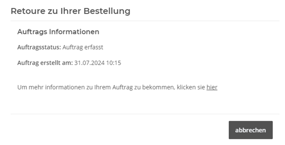 Großkundenportal im Dark-Mode