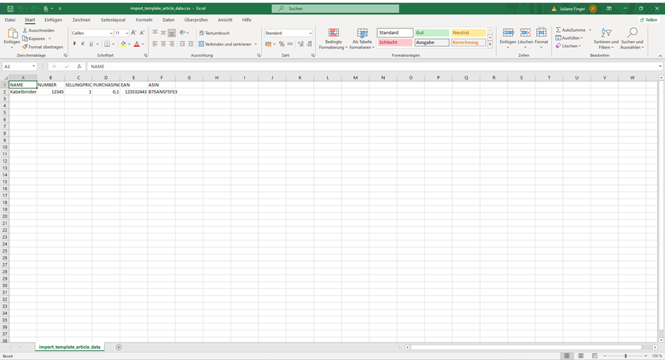 CSV-Beispieldatei