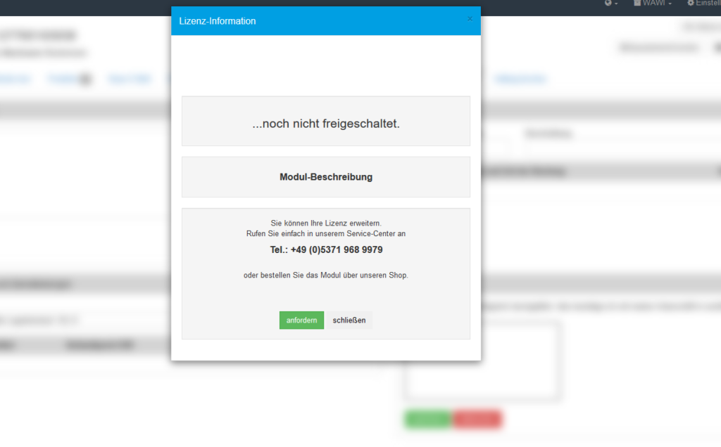 Reparaturbericht ohne gültige Lizenz