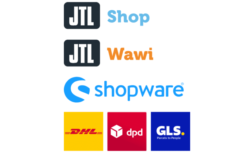 Anbindungen von easyRMA an JTL Shop, JTL Wawi, Shopware, DHL, DPD und GLS